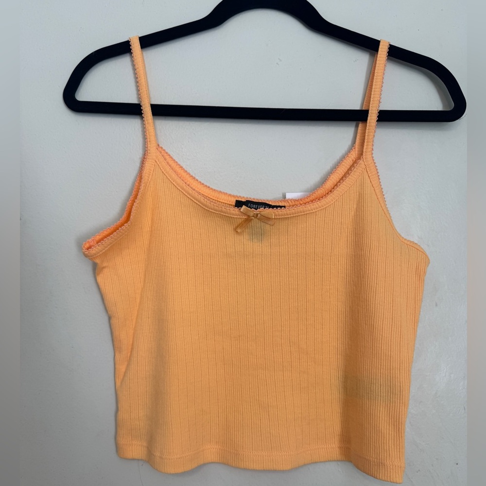 Orange Cropped Cami